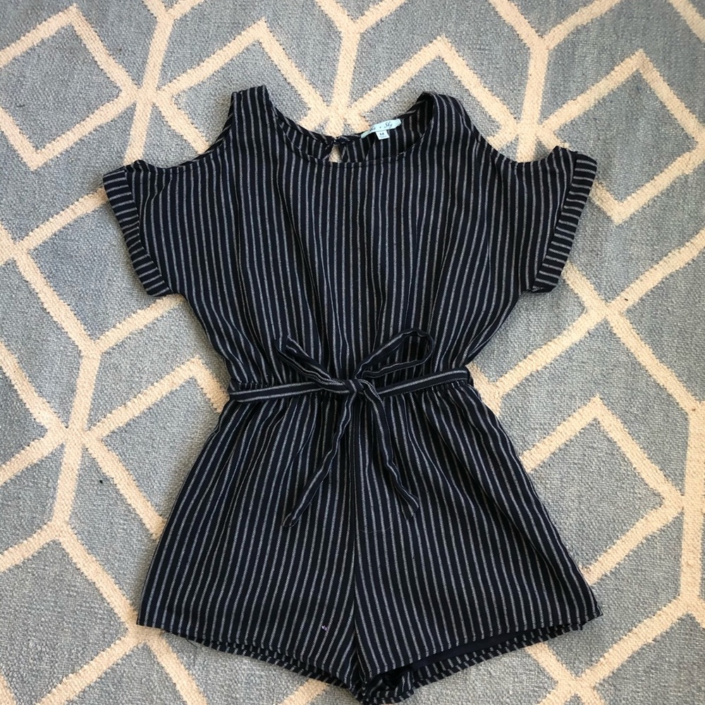 Navy blue romper